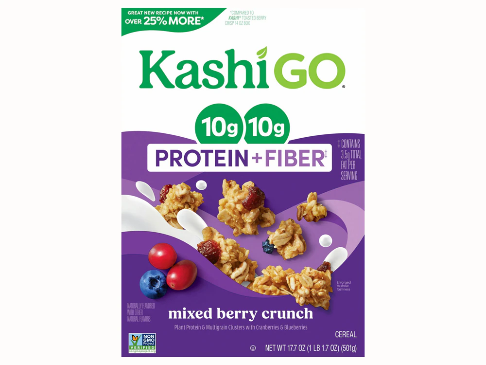 Kashi GO Protein & Fiber Ceral Mixed Berry Crunch -- 17.7 oz