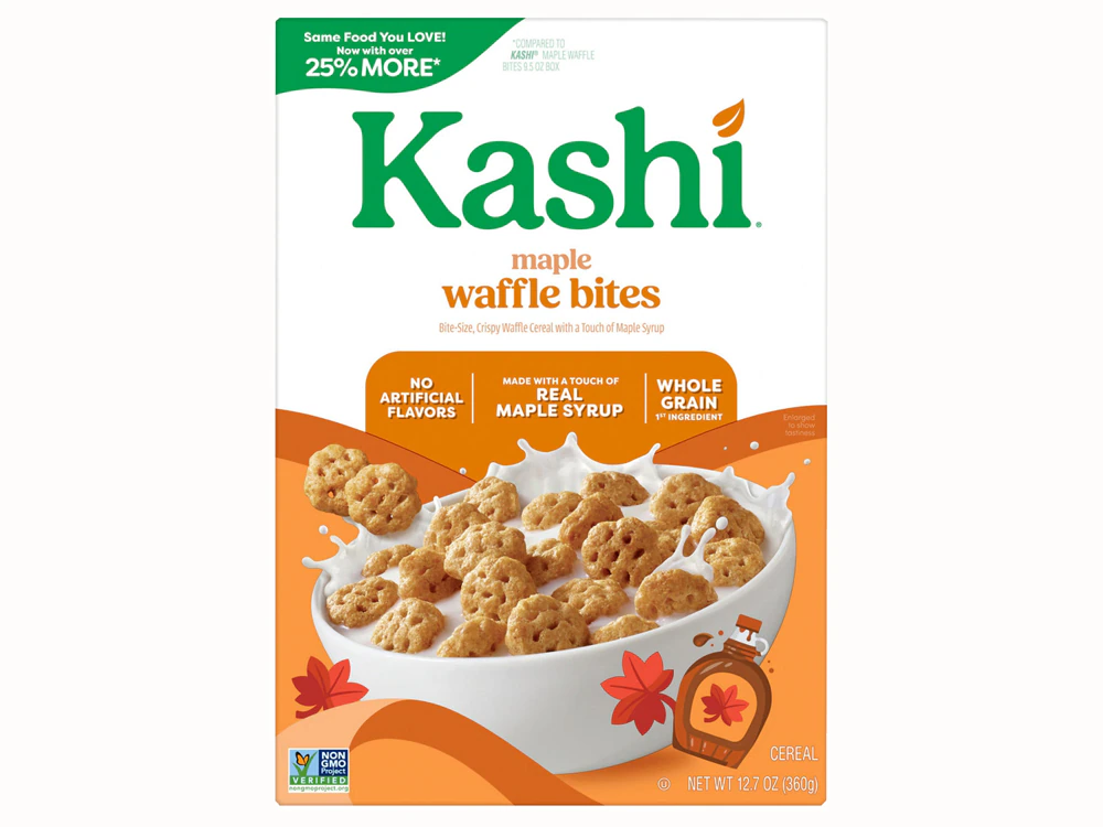 Kashi Waffle Bites Cereal Maple -- 12.7 oz