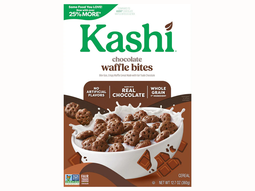 Kashi Waffle Bites Cereal Chocolate -- 12.7 oz