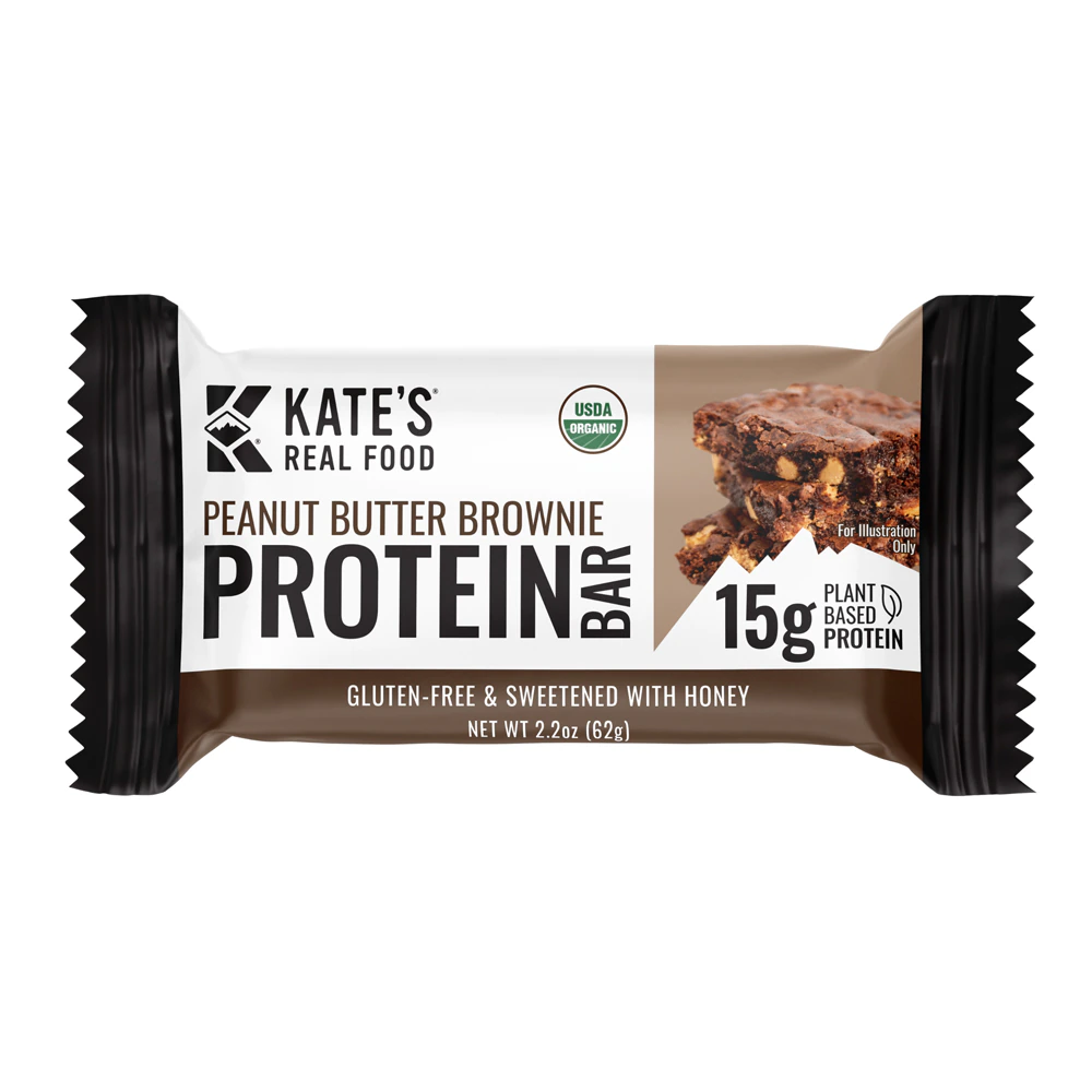 Kate's Real Food Organic Protein Bar Peanut Butter Brownie -- 2.2 oz