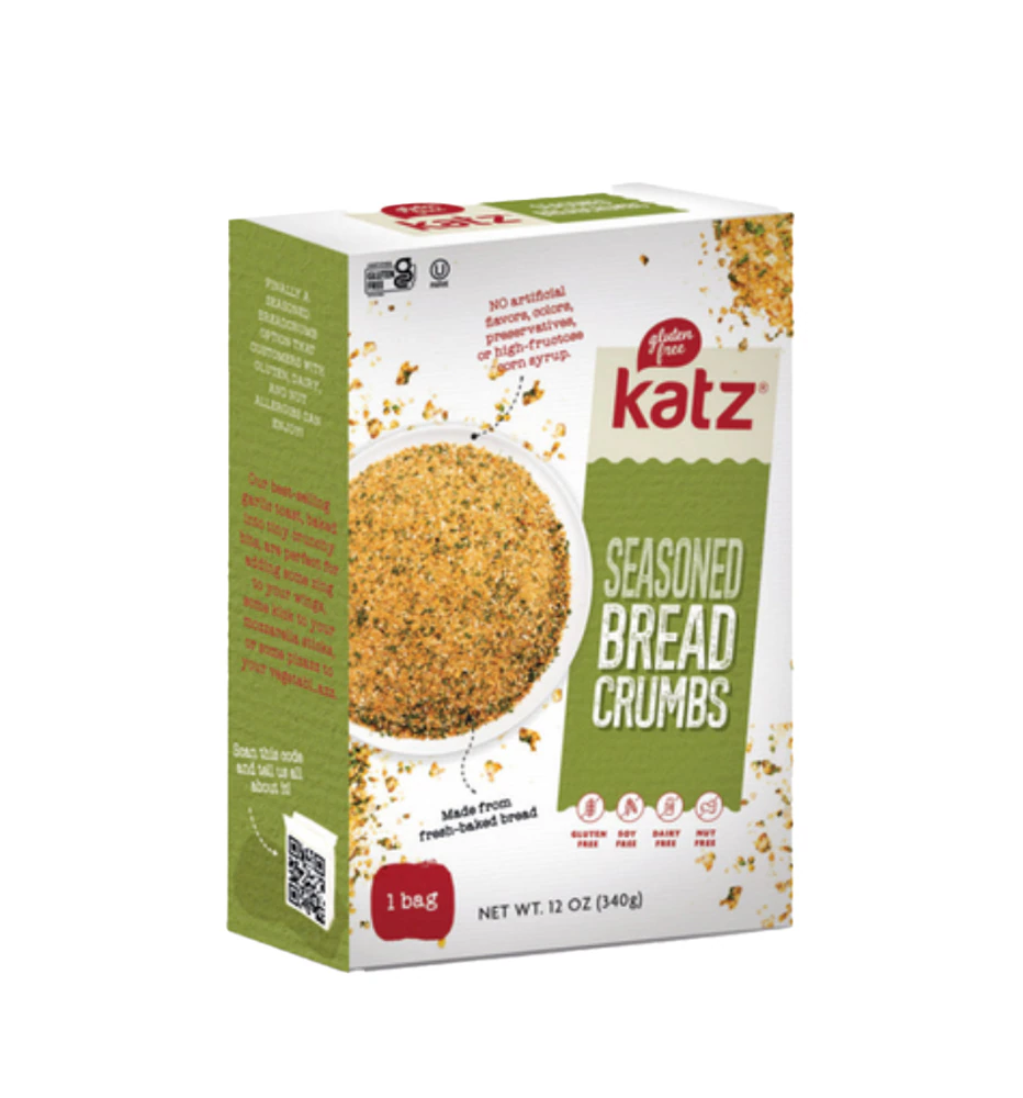 Katz Gluten Free Bread Crumbs Seasoned -- 12 oz