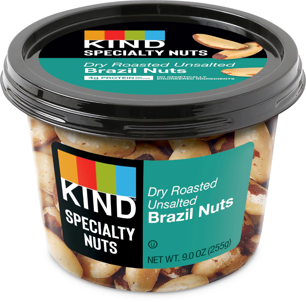 KIND Brazil Nuts Dry Roasted Unsalted -- 9 oz