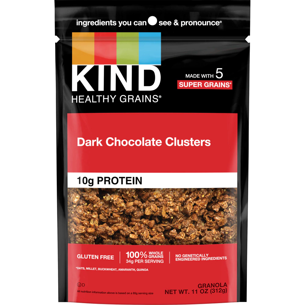 KIND Gluten Free Healthy Grains Granola Clusters Dark Chocolate -- 11 oz