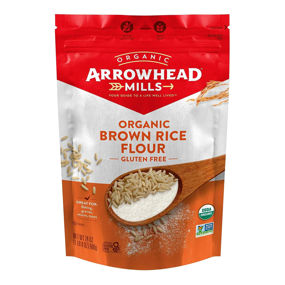 Arrowhead Mills Organic Brown Rice Flour Gluten Free -- 24 oz