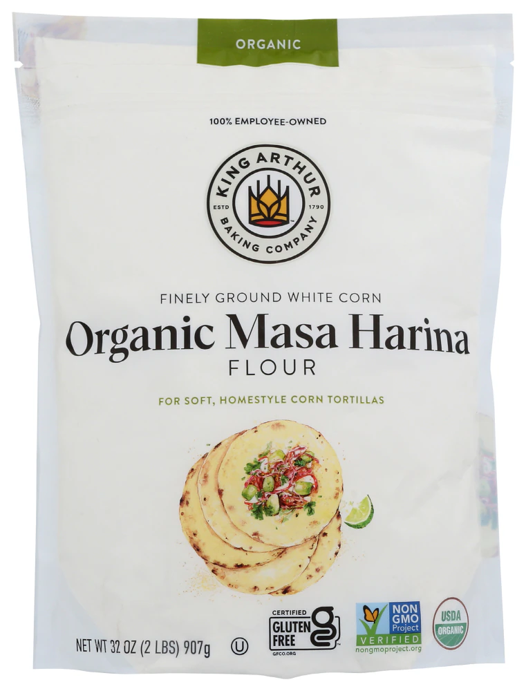 King Arthur Baking Company Gluten Free Organic Masa Harina Flour -- 32 oz