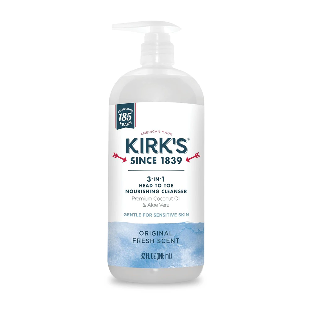 Kirk's 3-in-1 Head To Toe Nourishing Cleanser Original Fresh Scent -- 32 fl oz