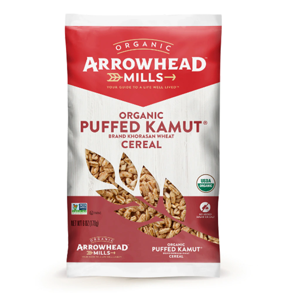 Arrowhead Mills Organic Whole Grain Puffed Kamut Cereal -- 6 oz
