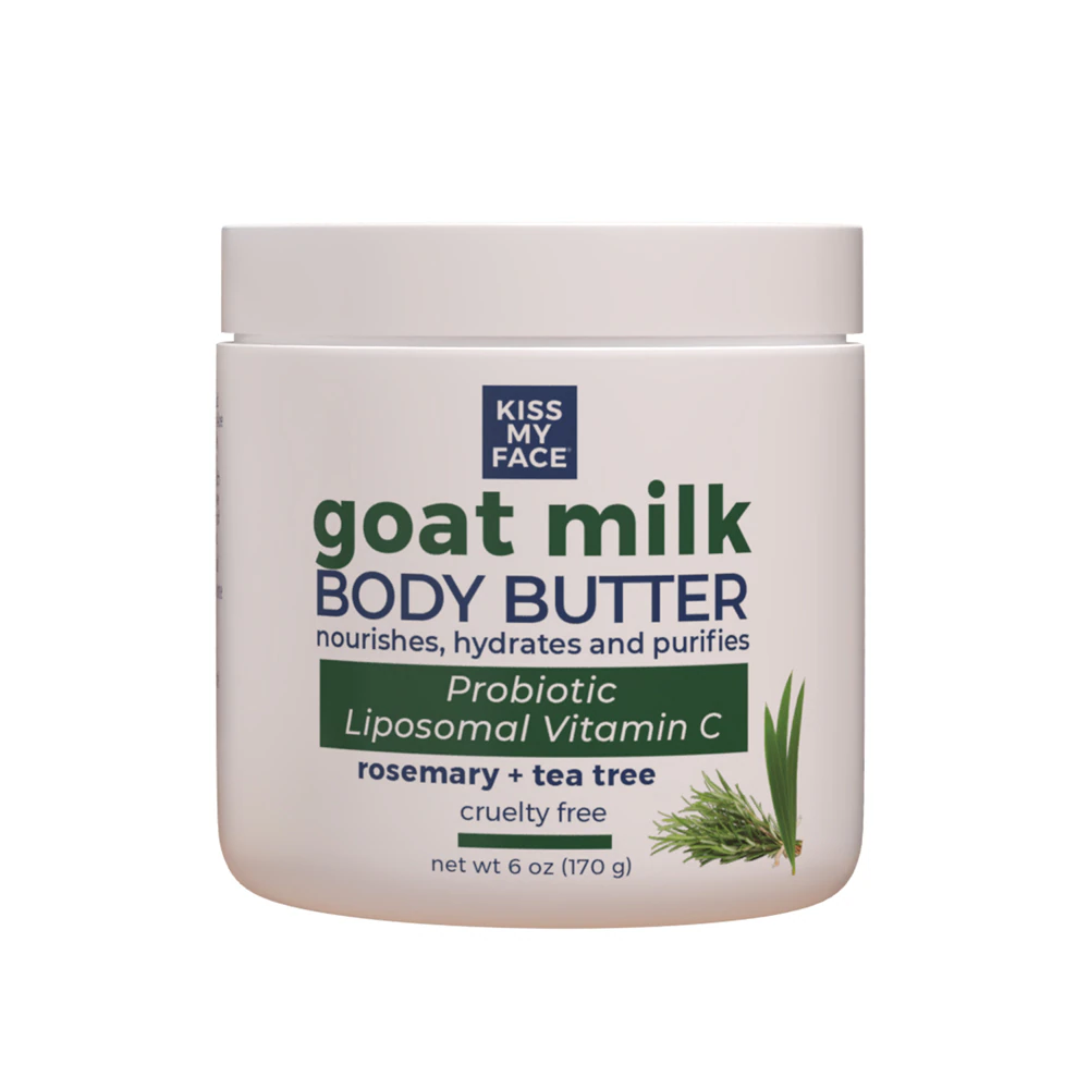Kiss My Face Goat Milk Body Butter Rosemary + Tea Tree -- 6 oz