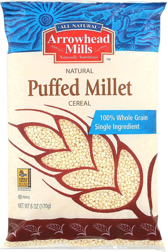 Arrowhead Mills Whole Grain Puffed Millet Cereal -- 6 oz