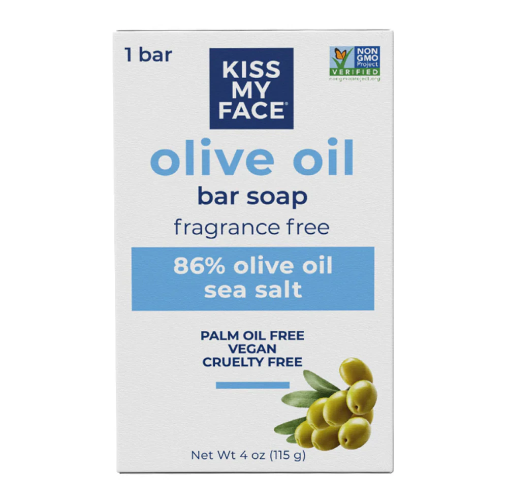 Kiss My Face Olive Oil Bar Soap - Fragrance Free -- 4 oz
