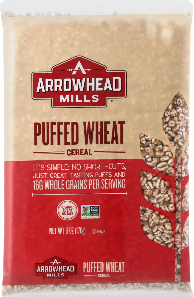 Arrowhead Mills Whole Grain Puffed Wheat Cereal -- 6 oz