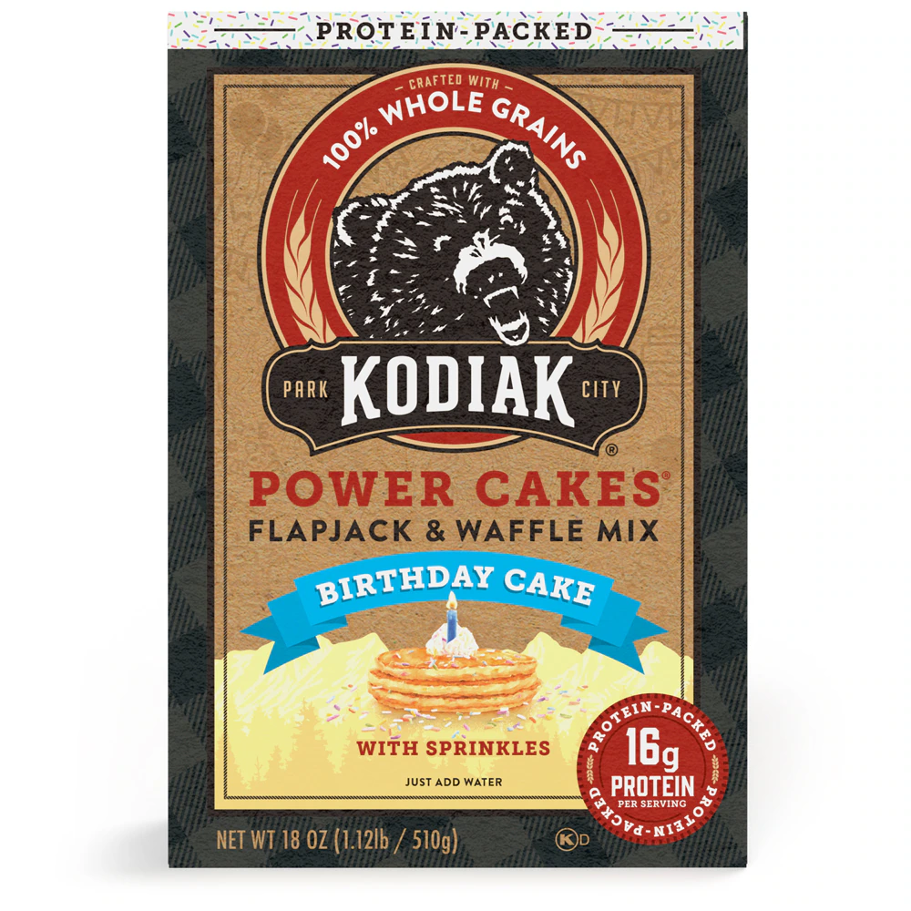 Kodiak Cakes Power Cakes Protein Flapjack & Waffle Mix Birthday Cake with Sprinkles -- 18 oz