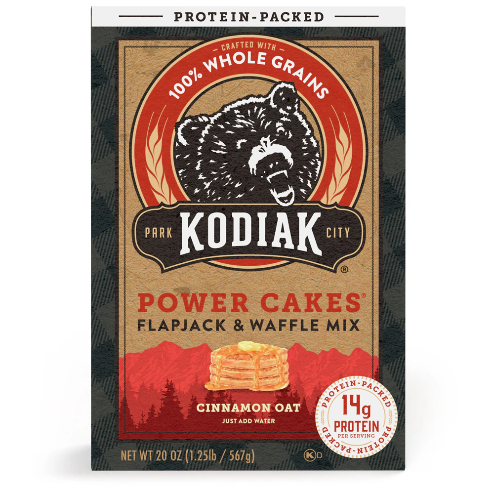 Kodiak Cakes Power Cakes Protein Flapjack & Waffle Mix Cinnamon Oat -- 20 oz