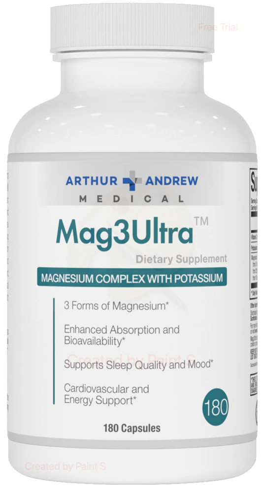 Arthur Andrew Medical Inc. Mag3Ultra -- 180 Capsules