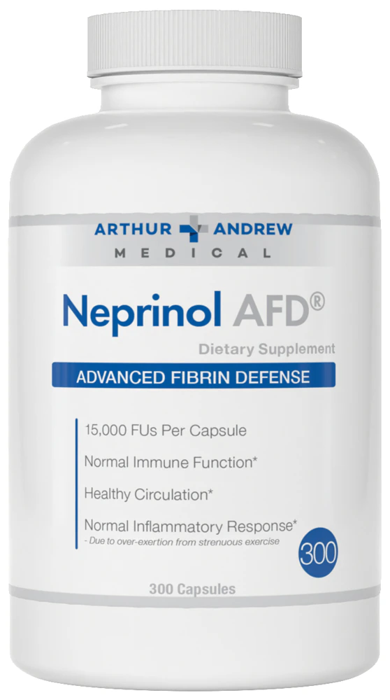 Arthur Andrew Medical Inc. Neprinol AFD Advanced Fibrin Defense -- 300 Capsules