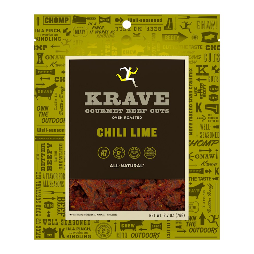 Krave Beef Jerky Chili Lime -- 2.7 oz