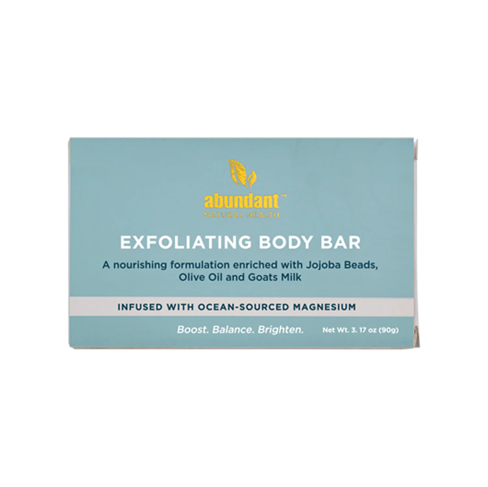 Abundant Natural Health Magnesium Exfoliating Body Bar Soap -- 3.2 oz