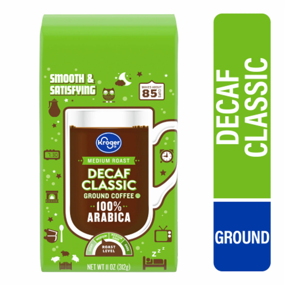 Kroger Decaf Classic Medium Roast Ground Coffee -- 11 oz
