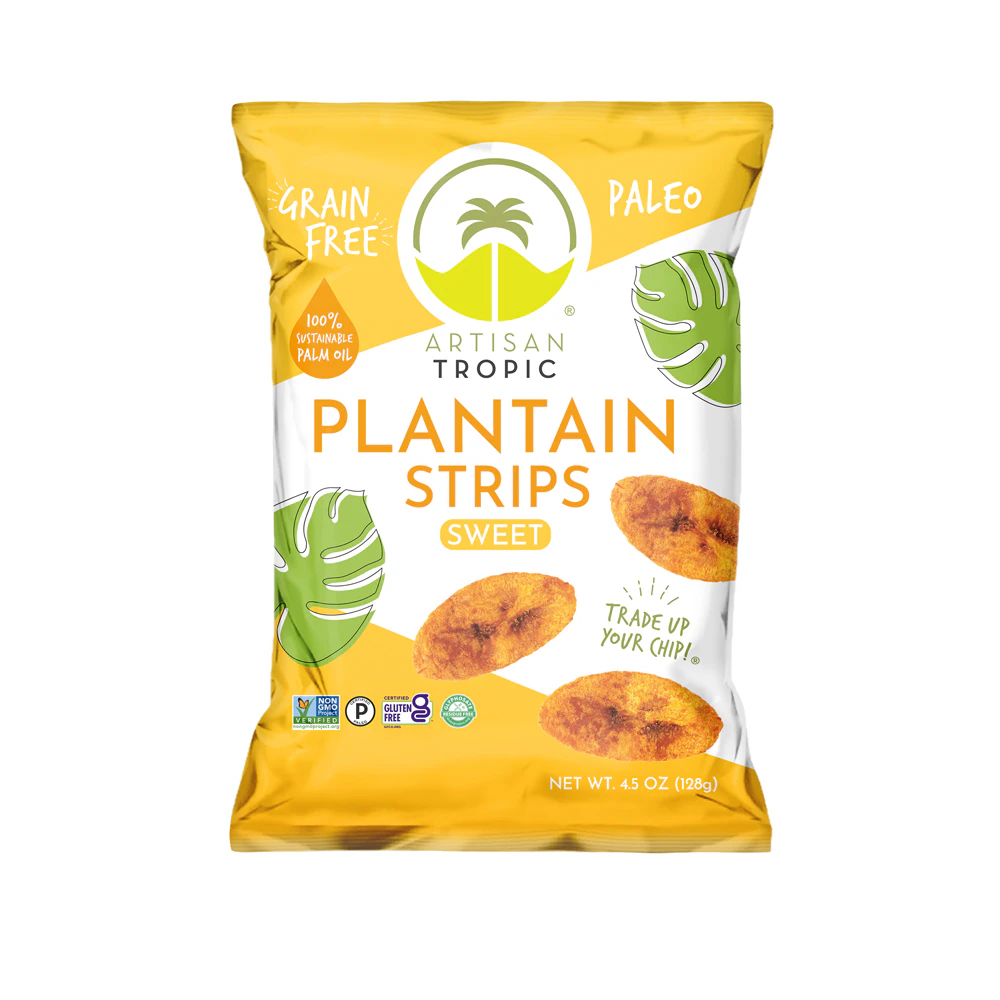 Artisan Tropic Grain Free Plantain Strips Naturally Sweet -- 4.5 oz