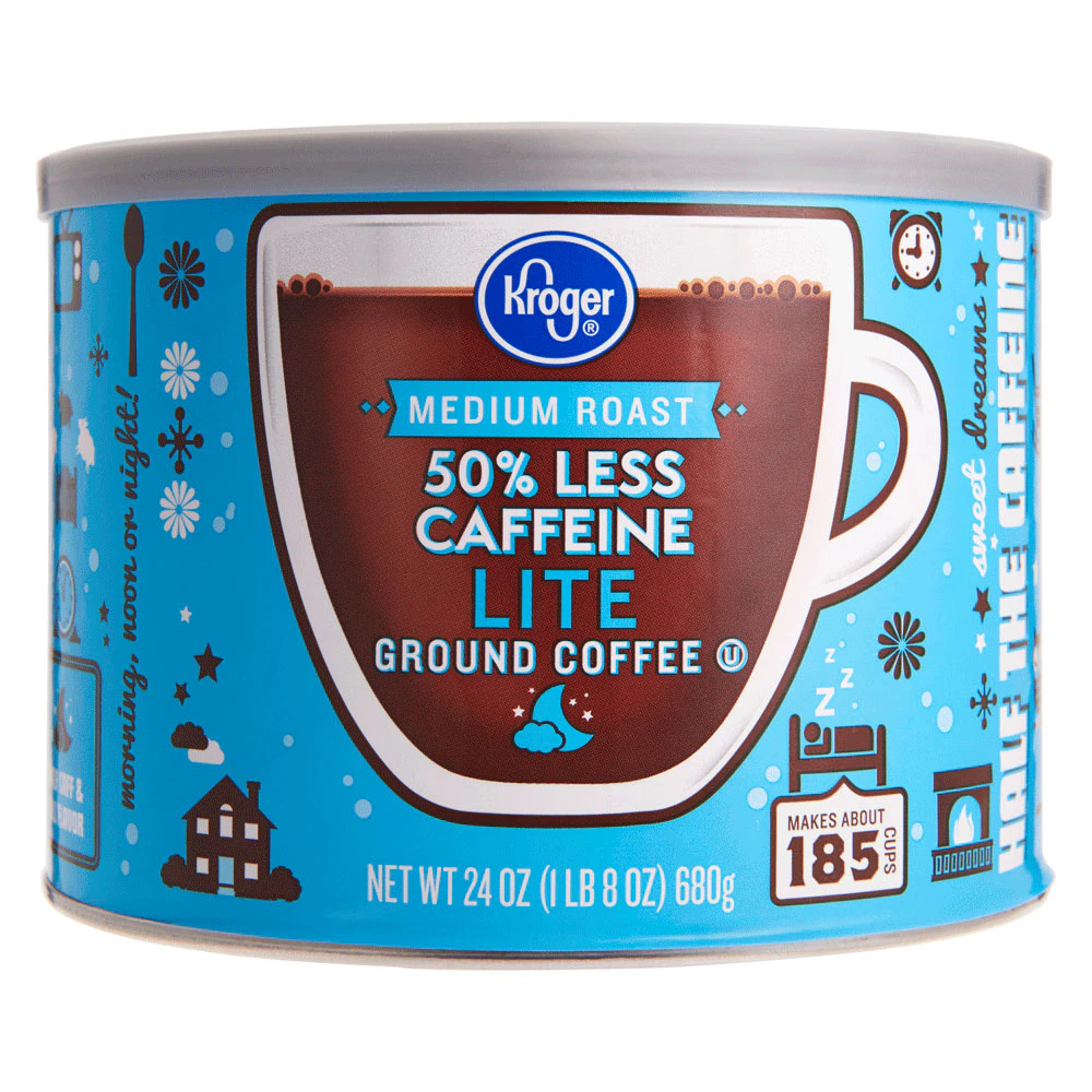 Kroger Half Caff Medium Roast Ground Coffee -- 24 oz
