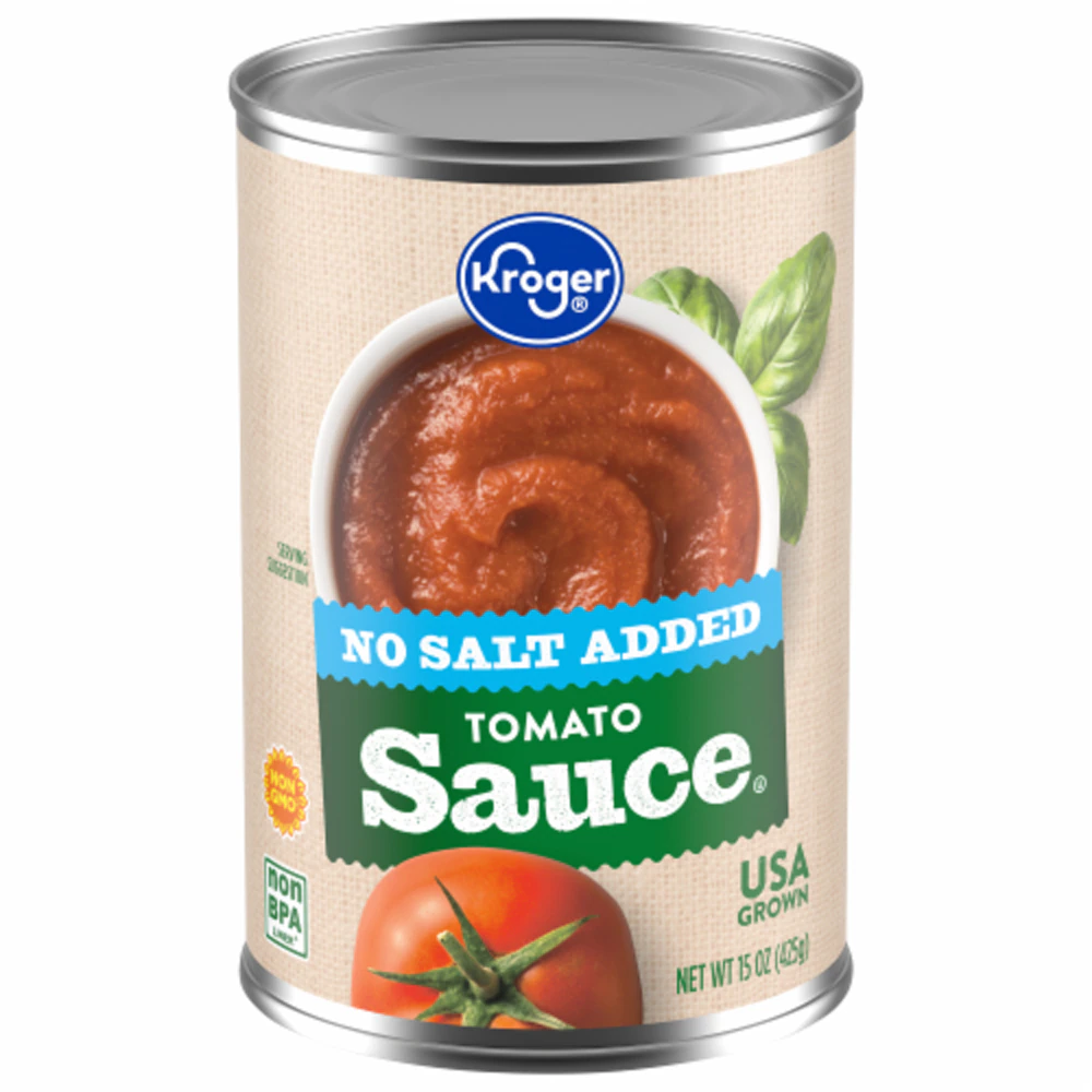 Kroger No Salt Added Tomato Sauce -- 15 oz