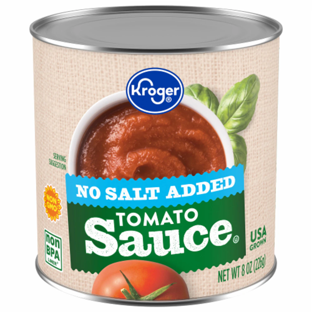 Kroger No Salt Added Tomato Sauce -- 8 oz