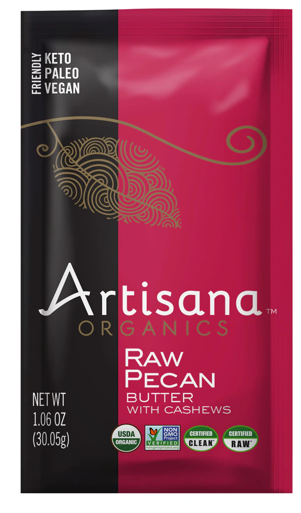 Artisana Organic Raw Pecan Butter with Cashews Squeeze Pack -- 1.06 oz