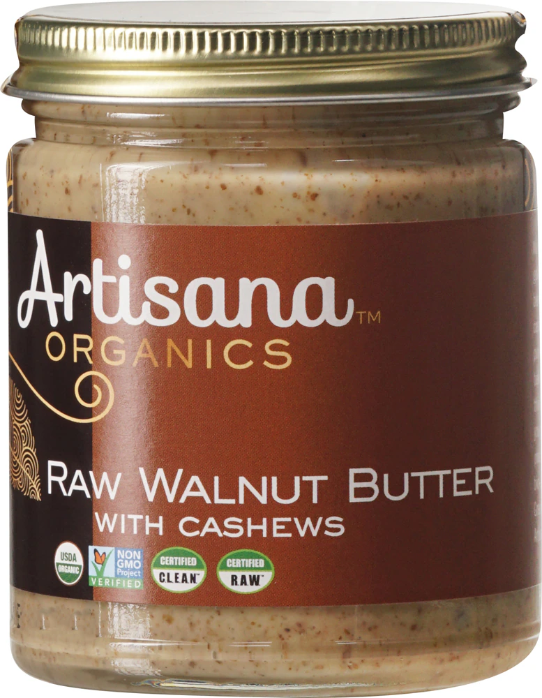 Artisana Organic Raw Walnut Butter with Cashews -- 8 oz