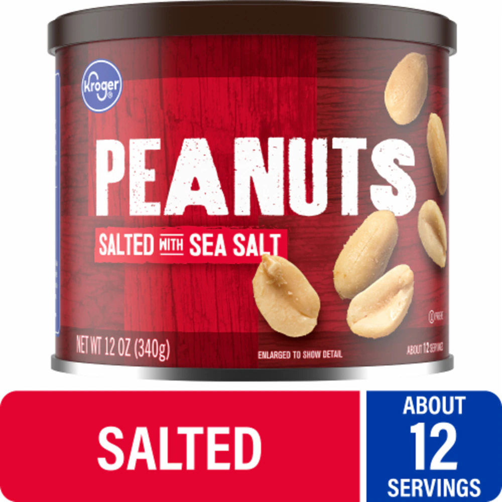 Kroger Salted Peanuts -- 12 oz