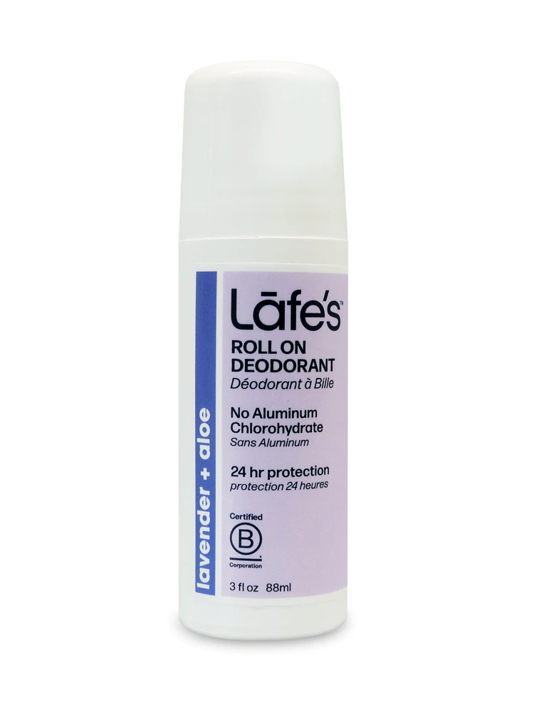 Lafe's Natural Roll On Deodorant Soothe Lavender & Aloe -- 3 fl oz