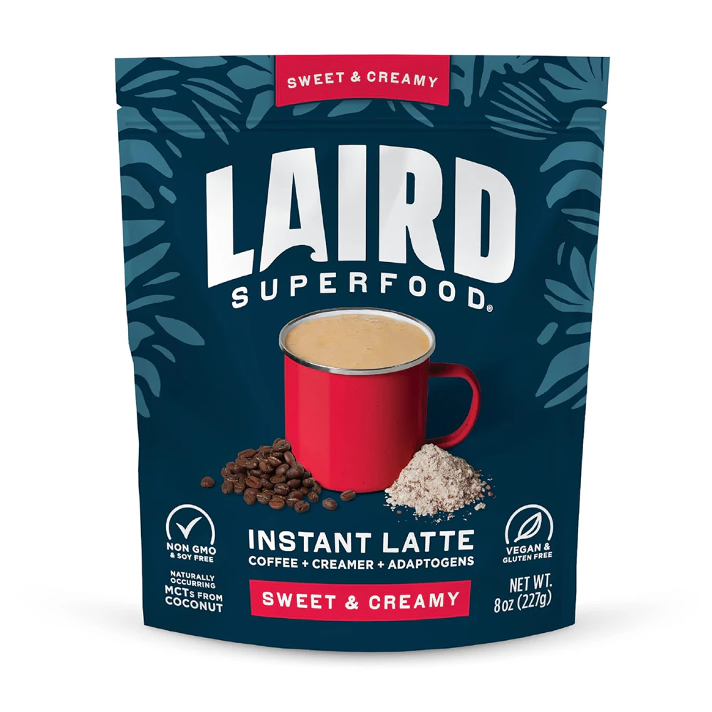 Laird Superfood Instant Latte Sweet & Creamy -- 8 oz