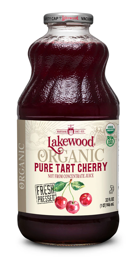 Lakewood Juice Not From Concentrate Organic Non-GMO Pure Tart Cherry -- 32 fl oz
