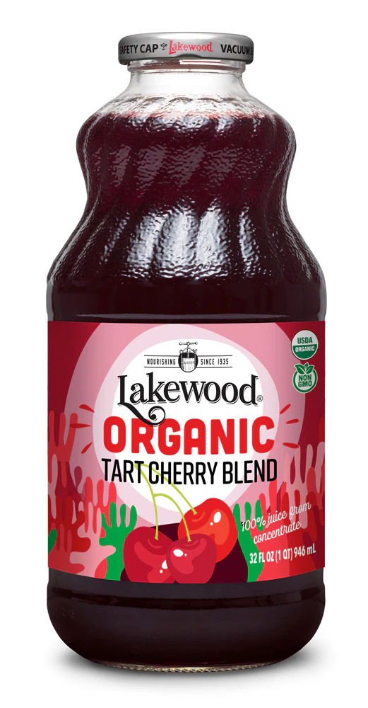 Lakewood Organic Pure Fruit Juice Nectar Blend No Sugar Added Tart Cherry Blend -- 32 fl oz