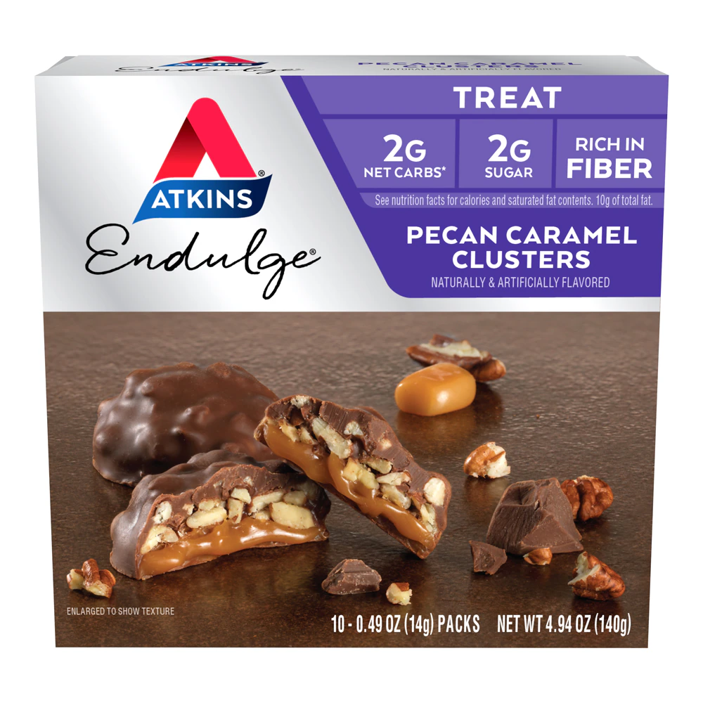 Atkins Endulge Treat Pecan Caramel Clusters -- 10 Packs