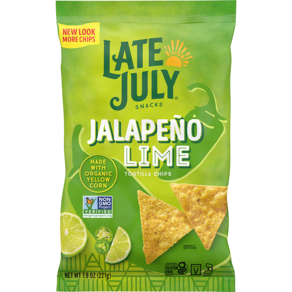 Late July Tortilla Chips Jalape?o Lime -- 7.8 oz