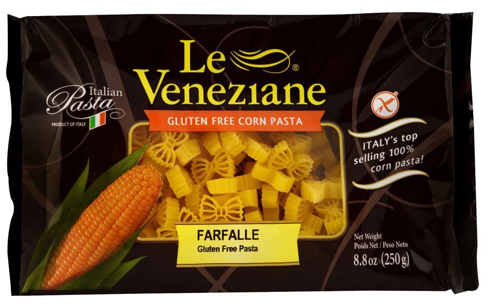 Le Veneziane Gluten Free Corn Pasta Farfalle -- 8.8 oz