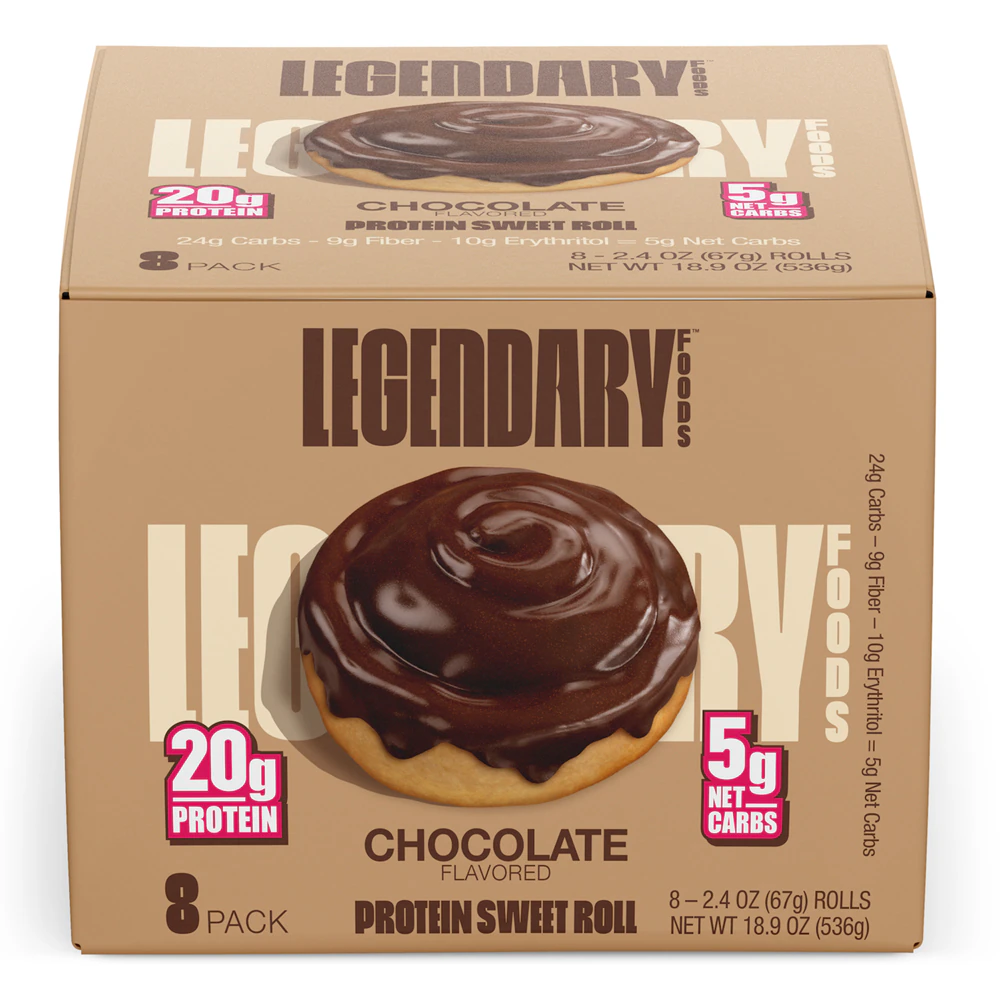 Legendary Foods Protein Sweet Roll Chocolate -- 8 Pack