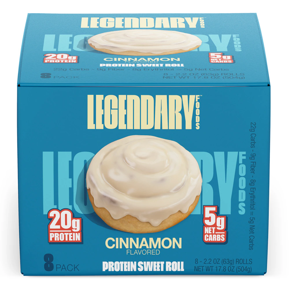 Legendary Foods Protein Sweet Roll Cinnamon -- 8 Pack