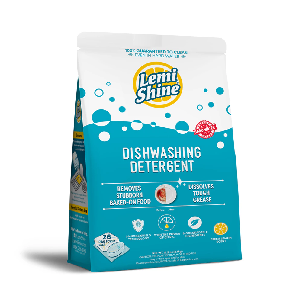 Lemi Shine Auto Dish Detergent Dual Power Pacs Lemon -- 26 Pacs