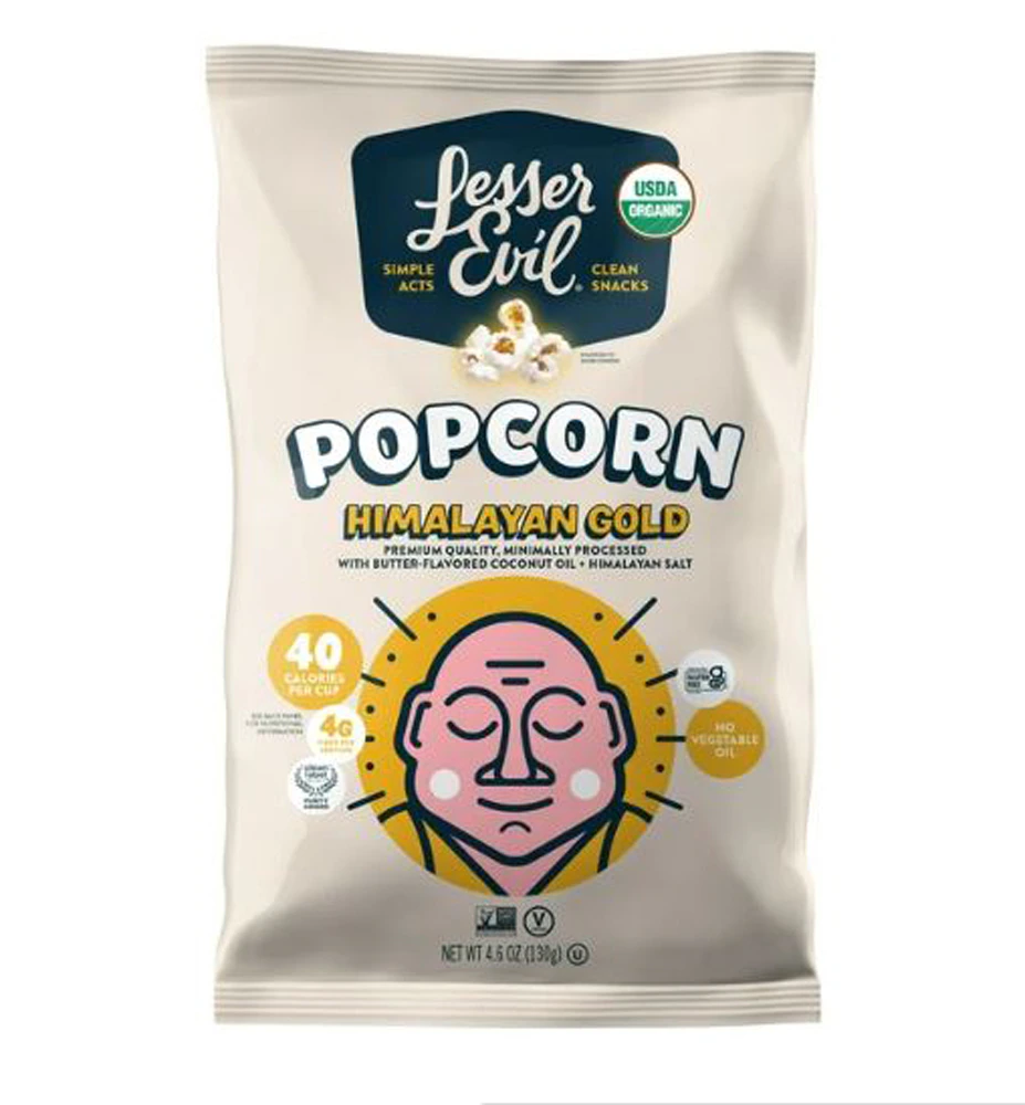 LesserEvil Organic Buddha Bowl? Foods Himalayan Gold Popcorn Butter Flavored Coconut Oil -- 5 oz