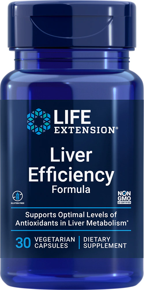 Life Extension Liver Efficiency Formula -- 30 Vegetarian Capsules