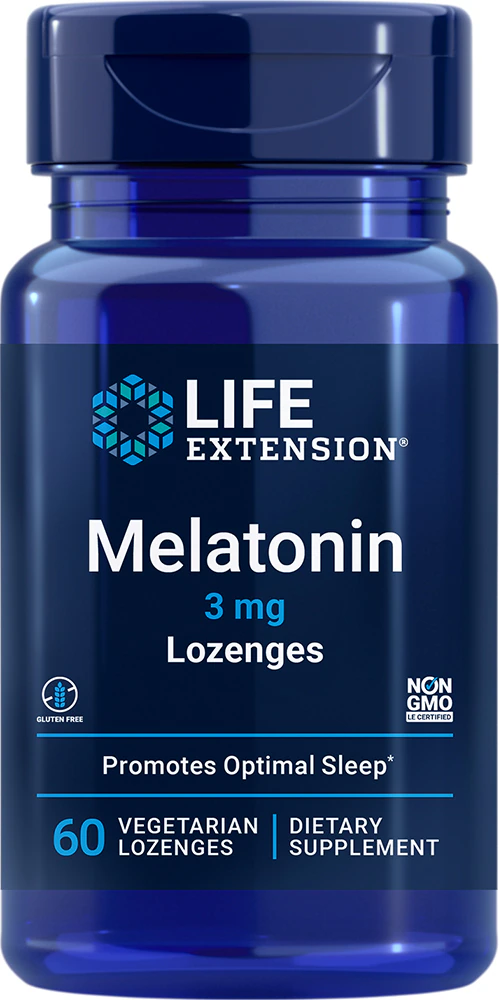 Life Extension Melatonin -- 3 mg - 60 Lozenges