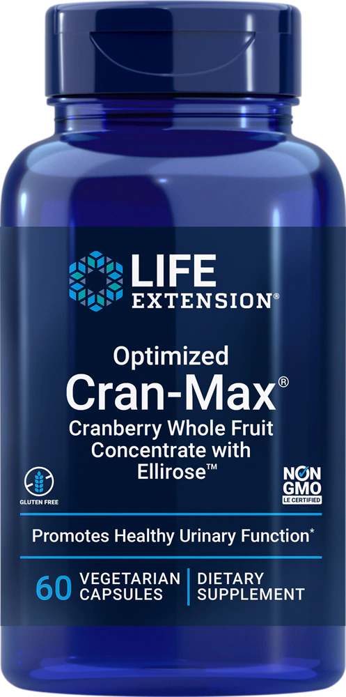 Life Extension Optimized Cran-Max -- 60 Vegetarian Capsules