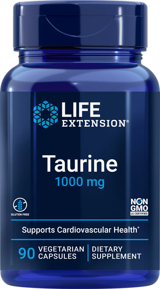 Life Extension Taurine -- 1000 mg - 90 Vegetarian Capsules