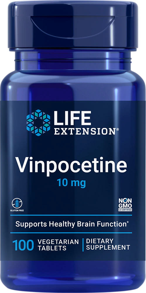 Life Extension Vinpocetine -- 10 mg - 100 Vegetarian Tablets