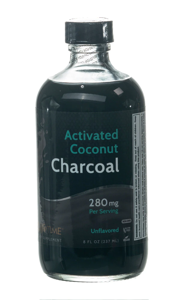 Lifetime Activated Coconut Charcoal Dietary Supplement Unflavored -- 280 mg - 8 fl oz