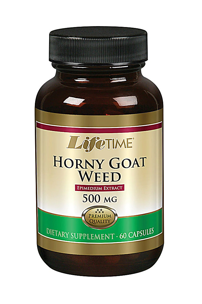 Lifetime Horny Goat Weed -- 500 mg - 60 Capsules