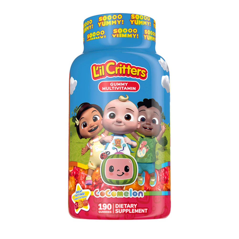 L'il Critters Kids Multivitamin Cocomelon Cherry Orange Watermelon -- 190 Gummies