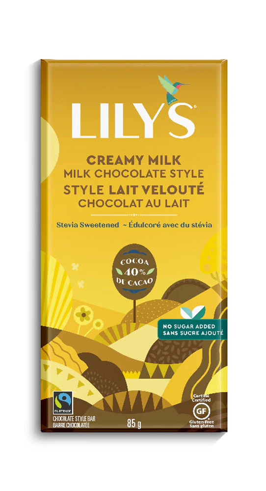 Lily's Creamy Milk Chocolate Bar with Stevia -- 3 oz
