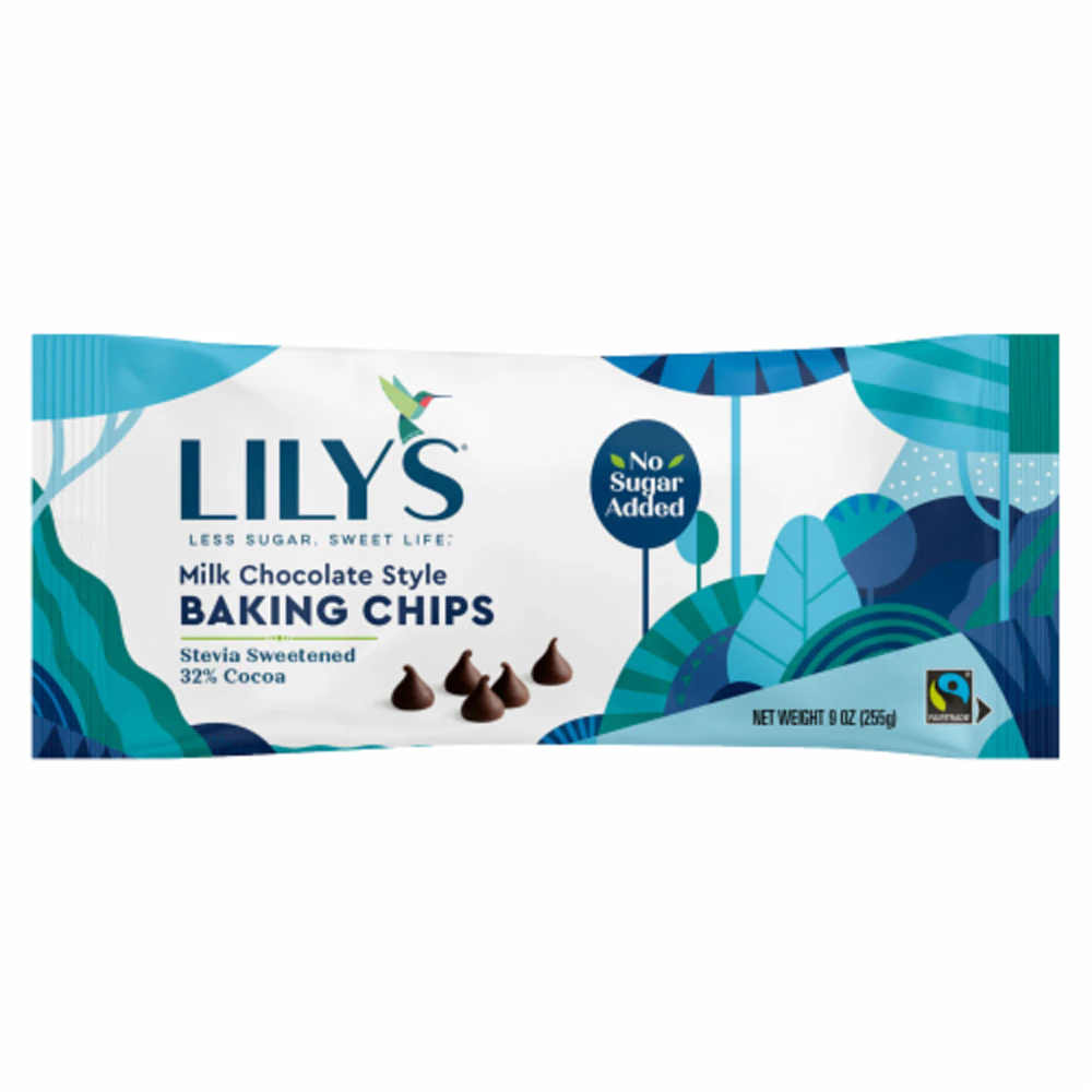 Lily's Milk Chocolate Style Baking Chips -- 9 oz